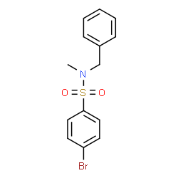 ChemSpider 2D Image | N-Benzyl-4-bromo-N-methylbenzenesulfonamide | C14H14BrNO2S