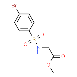 ChemSpider 2D Image | methyl ((4-bromophenyl)sulfonyl)glycinate | C9H10BrNO4S