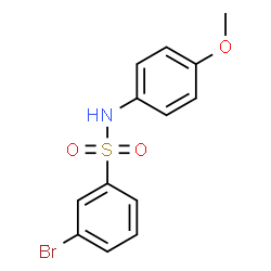ChemSpider 2D Image | 3-Bromo-N-(4-methoxyphenyl)benzenesulfonamide | C13H12BrNO3S