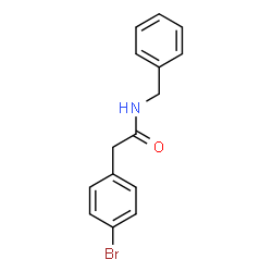 ChemSpider 2D Image | N-Benzyl-2-(4-bromophenyl)acetamide | C15H14BrNO
