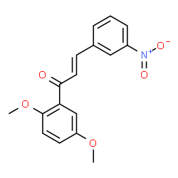 ChemSpider 2D Image | (2E)-1-(2,5-Dimethoxyphenyl)-3-(3-nitrophenyl)-2-propen-1-one | C17H15NO5