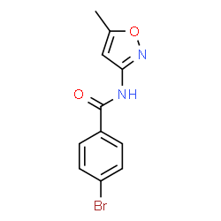 ChemSpider 2D Image | 4-Bromo-N-(5-methyl-1,2-oxazol-3-yl)benzamide | C11H9BrN2O2
