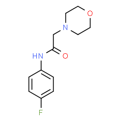 ChemSpider 2D Image | N-(4-Fluorophenyl)-2-(4-morpholinyl)acetamide | C12H15FN2O2