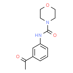 ChemSpider 2D Image | N-(3-Acetylphenyl)-4-morpholinecarboxamide | C13H16N2O3