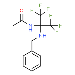 ChemSpider 2D Image | N-[2-(Benzylamino)-1,1,1,3,3,3-hexafluoro-2-propanyl]acetamide | C12H12F6N2O