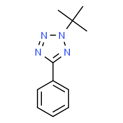 ChemSpider 2D Image | 2-tert-butyl-5-phenyl-2H-tetrazole | C11H14N4