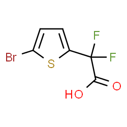 ChemSpider 2D Image | (5-Bromo-2-thienyl)(difluoro)acetic acid | C6H3BrF2O2S