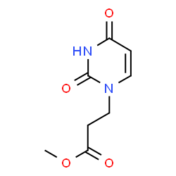 ChemSpider 2D Image | Methyl 3-(2,4-dioxo-3,4-dihydro-1(2H)-pyrimidinyl)propanoate | C8H10N2O4