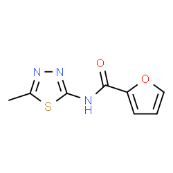 ChemSpider 2D Image | N-(5-Methyl-1,3,4-thiadiazol-2-yl)-2-furamide | C8H7N3O2S