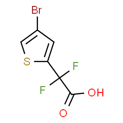 ChemSpider 2D Image | (4-Bromo-2-thienyl)(difluoro)acetic acid | C6H3BrF2O2S
