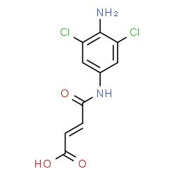 ChemSpider 2D Image | (2E)-4-[(4-Amino-3,5-dichlorophenyl)amino]-4-oxo-2-butenoic acid | C10H8Cl2N2O3