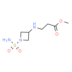 ChemSpider 2D Image | Methyl N-(1-sulfamoyl-3-azetidinyl)-beta-alaninate | C7H15N3O4S