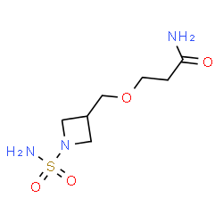 ChemSpider 2D Image | 3-[(1-Sulfamoyl-3-azetidinyl)methoxy]propanamide | C7H15N3O4S