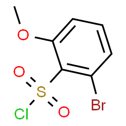 ChemSpider 2D Image | 2-Bromo-6-methoxybenzenesulfonyl chloride | C7H6BrClO3S