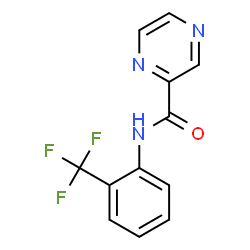 ChemSpider 2D Image | N-[2-(Trifluoromethyl)phenyl]-2-pyrazinecarboxamide | C12H8F3N3O