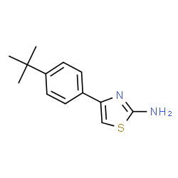 ChemSpider 2D Image | 4-(4-(tert-Butyl)phenyl)thiazol-2-amine | C13H16N2S