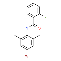 ChemSpider 2D Image | N-(4-Bromo-2,6-dimethylphenyl)-2-fluorobenzamide | C15H13BrFNO