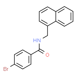 ChemSpider 2D Image | 4-Bromo-N-(1-naphthylmethyl)benzamide | C18H14BrNO