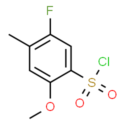 ChemSpider 2D Image | 5-Fluoro-2-methoxy-4-methylbenzenesulfonyl chloride | C8H8ClFO3S