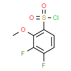 ChemSpider 2D Image | 3,4-Difluoro-2-methoxybenzenesulfonyl chloride | C7H5ClF2O3S