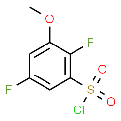 ChemSpider 2D Image | 2,5-Difluoro-3-methoxybenzenesulfonyl chloride | C7H5ClF2O3S