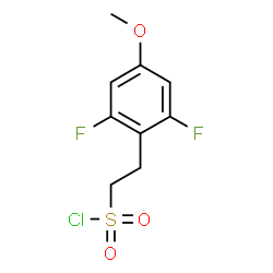 ChemSpider 2D Image | 2-(2,6-Difluoro-4-methoxyphenyl)ethanesulfonyl chloride | C9H9ClF2O3S