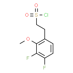 ChemSpider 2D Image | 2-(3,4-Difluoro-2-methoxyphenyl)ethanesulfonyl chloride | C9H9ClF2O3S