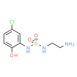 ChemSpider 2D Image | N-(2-Aminoethyl)-N'-(5-chloro-2-hydroxyphenyl)sulfuric diamide | C8H12ClN3O3S
