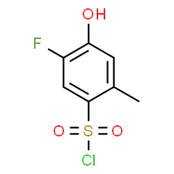 ChemSpider 2D Image | 5-Fluoro-4-hydroxy-2-methylbenzenesulfonyl chloride | C7H6ClFO3S