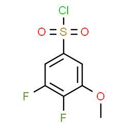 ChemSpider 2D Image | 3,4-Difluoro-5-methoxybenzenesulfonyl chloride | C7H5ClF2O3S