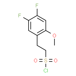 ChemSpider 2D Image | 2-(4,5-Difluoro-2-methoxyphenyl)ethanesulfonyl chloride | C9H9ClF2O3S