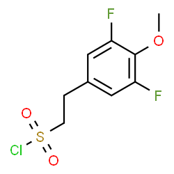 ChemSpider 2D Image | 2-(3,5-Difluoro-4-methoxyphenyl)ethanesulfonyl chloride | C9H9ClF2O3S