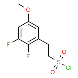ChemSpider 2D Image | 2-(2,3-Difluoro-5-methoxyphenyl)ethanesulfonyl chloride | C9H9ClF2O3S
