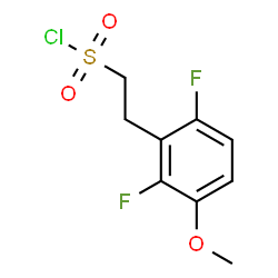 ChemSpider 2D Image | 2-(2,6-Difluoro-3-methoxyphenyl)ethanesulfonyl chloride | C9H9ClF2O3S