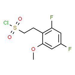 ChemSpider 2D Image | 2-(2,4-Difluoro-6-methoxyphenyl)ethanesulfonyl chloride | C9H9ClF2O3S
