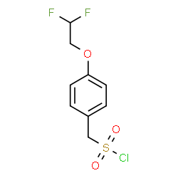 ChemSpider 2D Image | [4-(2,2-Difluoroethoxy)phenyl]methanesulfonyl chloride | C9H9ClF2O3S