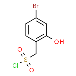 ChemSpider 2D Image | (4-Bromo-2-hydroxyphenyl)methanesulfonyl chloride | C7H6BrClO3S