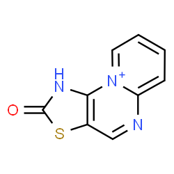 ChemSpider 2D Image | 2-Oxo-1,2-dihydropyrido[1,2-a][1,3]thiazolo[5,4-e]pyrimidin-10-ium | C9H6N3OS