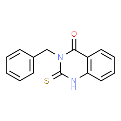 ChemSpider 2D Image | 3-Benzyl-2-mercapto-3H-quinazolin-4-one | C15H12N2OS
