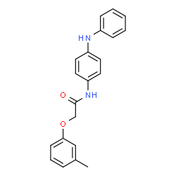 ChemSpider 2D Image | N-(4-Anilinophenyl)-2-(3-methylphenoxy)acetamide | C21H20N2O2