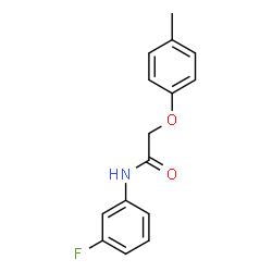 ChemSpider 2D Image | N-(3-Fluorophenyl)-2-(4-methylphenoxy)acetamide | C15H14FNO2
