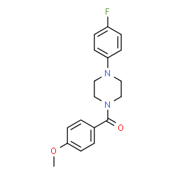 ChemSpider 2D Image | [4-(4-Fluorophenyl)-1-piperazinyl](4-methoxyphenyl)methanone | C18H19FN2O2