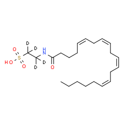 ChemSpider 2D Image | N-Arachidonoyl Taurine-d4 | C22H33D4NO4S