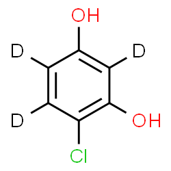 ChemSpider 2D Image | 4-Chloro-1,3-(~2~H_3_)benzenediol | C6H2D3ClO2