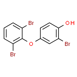 ChemSpider 2D Image | 2-Bromo-4-(2,6-dibromophenoxy)phenol | C12H7Br3O2