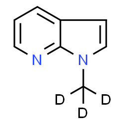 ChemSpider 2D Image | 1-(~2~H_3_)Methyl-1H-pyrrolo[2,3-b]pyridine | C8H5D3N2