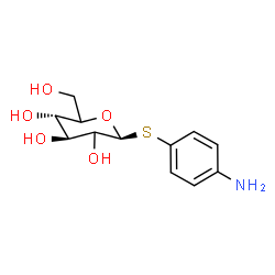 ChemSpider 2D Image | 4-Aminophenyl 1-thio-beta-D-threo-hexopyranoside | C12H17NO5S