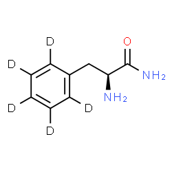 ChemSpider 2D Image | L-(2,3,4,5,6-~2~H_5_)Phenylalaninamide | C9H7D5N2O