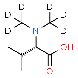 ChemSpider 2D Image | N,N-Bis[(~2~H_3_)methyl]-L-valine | C7H9D6NO2