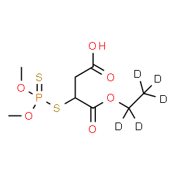ChemSpider 2D Image | 3-[(Dimethoxyphosphorothioyl)sulfanyl]-4-[(~2~H_5_)ethyloxy]-4-oxobutanoic acid | C8H10D5O6PS2